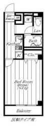 アンプルールフェ－ル豊四季１の物件間取画像